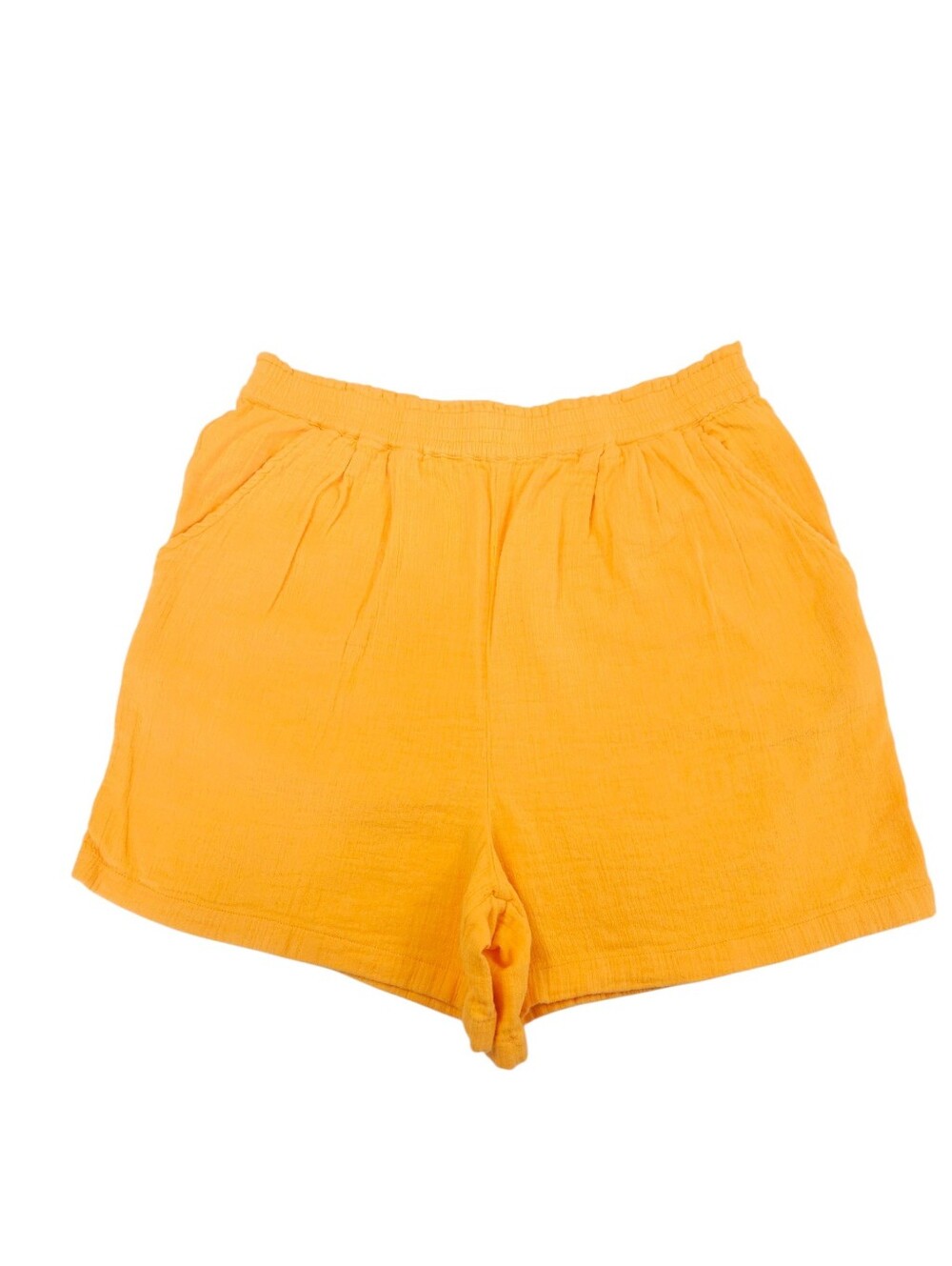 Epic Threads Women’s Yellow Orange Elastic-Waist Casual Shorts With Pockets